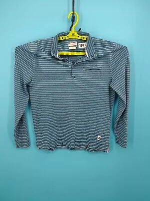 Johnnie-O Shirt Mens M Blue Long Sleeve Hangin Out Lightweight Sweater Striped • $22.21