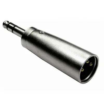 XLR To Jack Adapter 3 Pin Male 6.35mm Stereo Plug Converter 1/4 Inch • £3.49