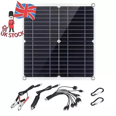 50W Solar Panel Kit 12V Battery Charger Controller For Caravan Boat Airplanes • £29.03