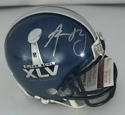 Packers Sb Mvp AARON RODGERS Signed Riddell SB XLV LOGO Mini Helmet AUTO  - JSA • $625