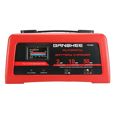 10/2/50 Amp 12V Manual Charger Engine Start Emergency Battery Starter • $65.88