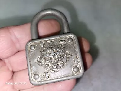 Vintage Master Lock 77 Lion Head Padlock No Key • $7.99