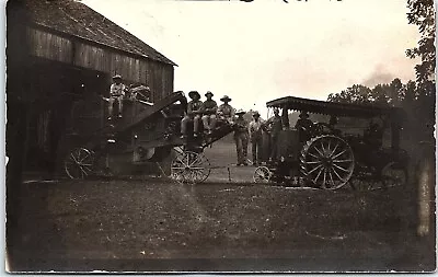 RPPC PA Mount Pleasant Steam Traction Engine Thresher Real Photo Postcard • $21.24