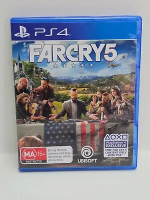 Far Cry 5 - Sony PlayStation 4 PS4 Game VGC Complete + Free Postage • $12.95