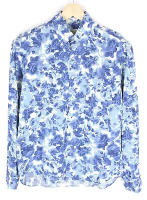 £23.99 • Buy GANT Rugger Porcelain Shirt Men's SMALL Long Sleeve Button Down Collar Floral
