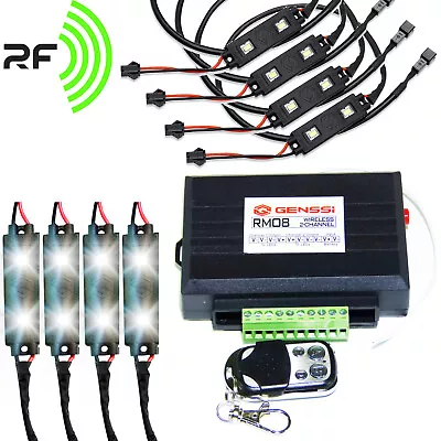 $47.95 • Buy LED Hide Away Emergency Strobe Light Headlight Kit Waring System 8 Bulbs White