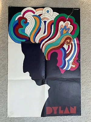 Bob Dylan Milton Glaser Poster ORIGINAL 1966 33  X 22   Iconic Dylan Poster • $59