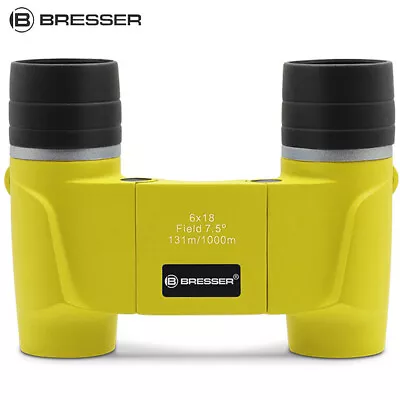 Bresser 6x18mm Children Kid Compact Binoculars Outdoor Science Gift Birdwatching • $59.99