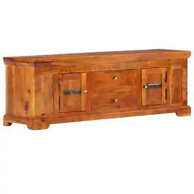 TV Stand TV Unit Sideboard TV Console Media Cabinet Solid Acacia Wood VidaXL Vid • $220.99