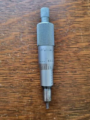 Mitutoyo 4 3/8  Long Micrometer Head 0-1  .001 Made In Japan • $30