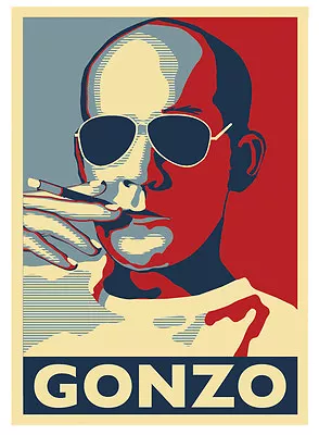 $18.99 • Buy Hunter S Thompson Gonzo Poster By Atelier Bagatelle - 14  X 20 