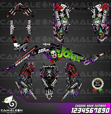 Yamaha Raptor 350 Graphics Kit 2004 2006 2009 To 2014 Decals Stickers Atv  Utv • $165