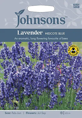 Johnsons Flower Seed Lavender Hidcote Blue Seeds • £3.28