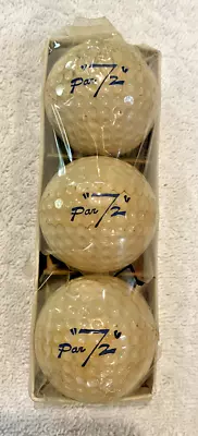 VINTAGE Par ''72'' Liquid Center (3) Golf Balls In Original Sleeve 1950's RARE • $34.26