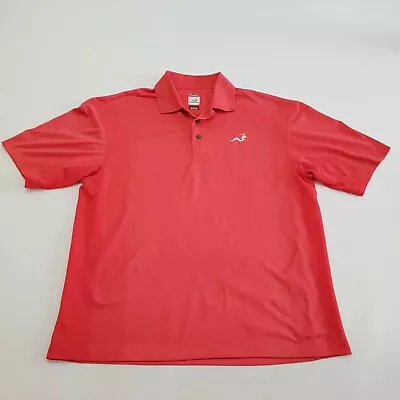 Woodworm Polo Shirt Mens Large Swing Dry Golf Cricket Red • $14.99
