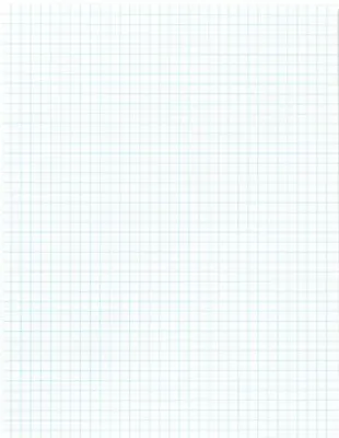 9 X7  5mm Unpunched School Homework Hobby Drawing Graph Paper Loose Leaf Sheets  • £3.25