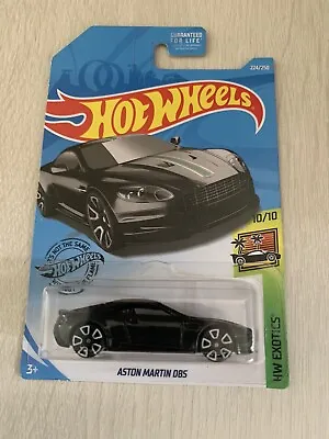 1 2019 Hot Wheels Black HW Exotics Aston Martin DBS • $1.84