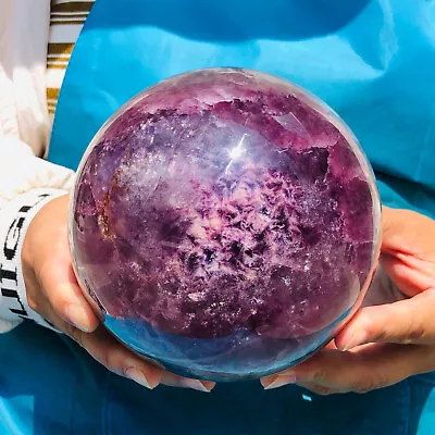 3440G Natural Beautiful Fluorite Energy Magic Ball Reiki Stone Healing • $0.99