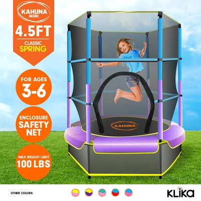 $299 • Buy New 4.5ft Kahuna Trampoline Round Free Safety Net Spring Pad Cover Mat Outdoor