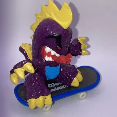 Tech Deck Dude - Purple Fire Breathing Lizard Dragon Spikes Skateboard Rare • $30