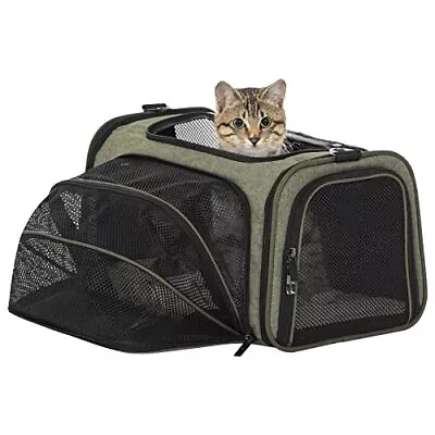 Expandable Rabbit Carrier Small Cat Carrier Airline Approved 16X10X9 Inches ... • $84.03