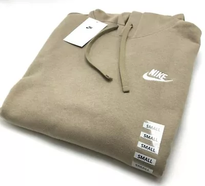 *NEW* Men's NIKE CLUB FLEECE PULLOVER HOODIE KHAKI (BV2654 247) Sz SM - 2XL • $57.21