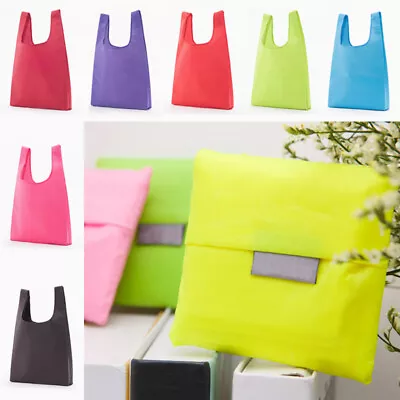 Reusable Shopping Bag Eco-Friendly Foldable Tote Portable Grocery Oxford Bag • $3.85