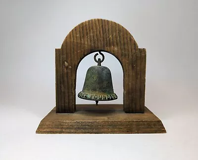 Historic Mounted MISSION SAN GABRIEL Souvenir BELL Antique Or Vintage Bronze • $99.99