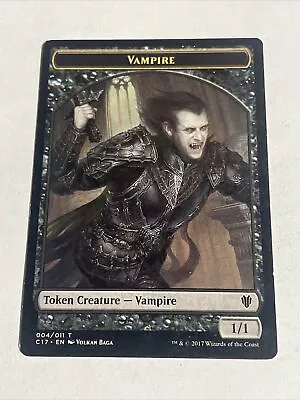 Vampire Token   Zombie Token X1 Mtg Commander 2017 Mtg Tk • $3.71