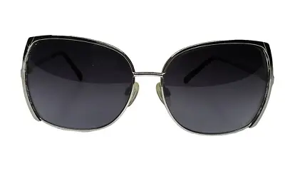 Von Zipper Toots Women SGA Silver Fame Black Gradient Lens Oversized Sunglasses • $39.65