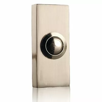 Byron 2204BN Wired Bell Push  Metal  Nickel Finish • $46.59