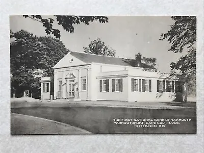 A1007 Postcard MA Mass First National Bank Of Yarmouth Yarmouthport Cape Cod • $6.99