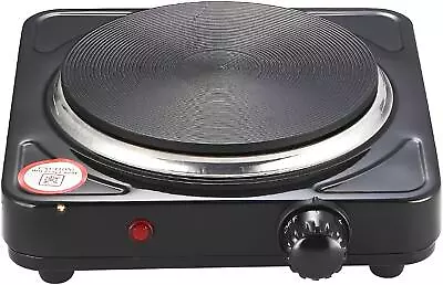 Hot Plate Electric Cooker Single Portable Table Top Kitchen Hob Stove 1000W • £12.99