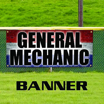 General Mechanic Auto Repair Unique Novelty Indoor Outdoor Vinyl Banner Sign • $21.99