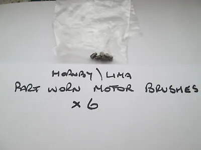 £3.99 • Buy Lima/hornby Part Worn Motor Brushes Motor Brushes X 6  Oo Gauge