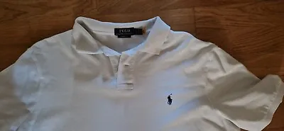 Ralph Lauren Polo Shirt White Large Classic Fit • £26