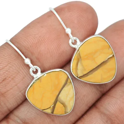 Natural Brecciated Mookaite 925 Sterling Silver Earrings Jewelry CE14869 • $14.99