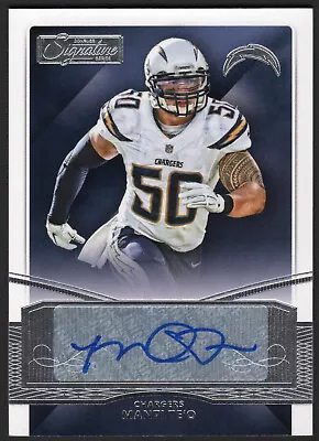 Manti Te'o 2015 Donruss Signature Series Autograph #105 Auto Chargers Saints LB • $11.70