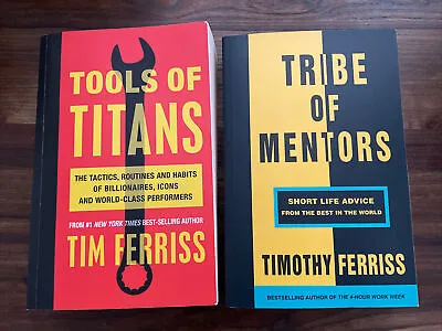 $40 • Buy Tribe Of Mentors And Tools Of Titans - 2 Books Collection By Tim Ferriss