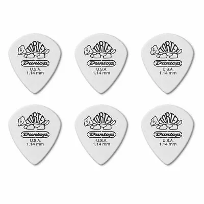 $5.44 • Buy 6 X Jim Dunlop Tortex Jazz 3 White 1.14mm Guitar Picks III 478R