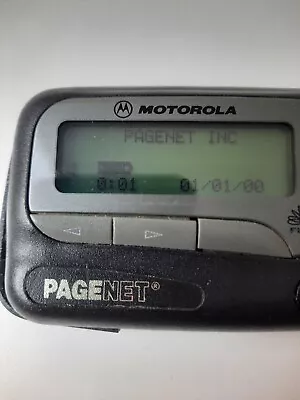 Vintage Motorola PageNet Pager Beeper W/ Belt Clip Case  • $19.95