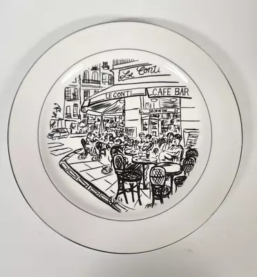 Mikasa Ultima Parisian Scenes Dinner Plate 10.75” Outdoor Cafe Replacement HK114 • $17.95