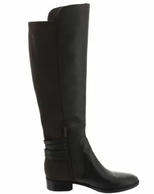 Vince Camuto Wide Calf Leather Tall Shaft Boots Gray • $43.99