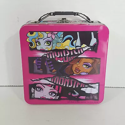 Monster High Lunch Box Metal Tin 2013 Mattel • $14.36