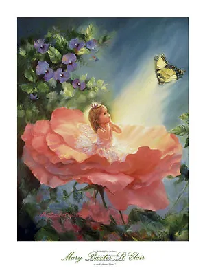 The Golden Butterfly By Mary Baxter St. Clair Art Print Poster Little Girl 32x24 • $39.95