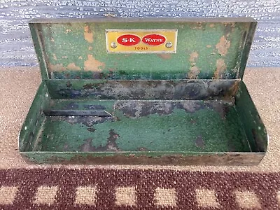 Vintage S-K Wayne Tools Small Metal Tool Storage Box 7”x2-3/4”x1” USA Box Only!! • $29.99