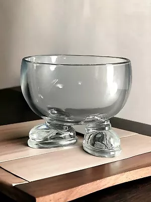 Clear Glass Round Bowl With Boots/Feet Candy Dish Fun Novelty • $19.99