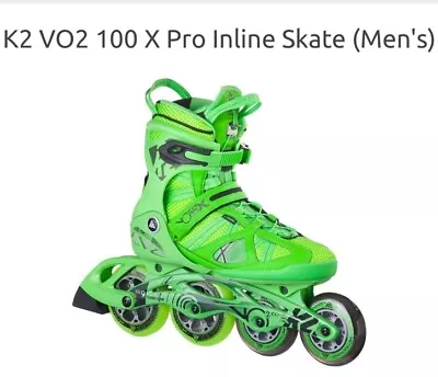 K2 VO2 100 X Pro Mens Inline Skates Size 9.0 US Rollerblades • $159.99