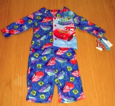 New Disney Pixar Cars Lightning McQueen Ice Snow PJ 'S Pajamas Baby Boy 12 Month • $12