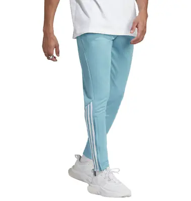Adidas Tiro Pants Mens XL AeroReady Soccer Training Blue White IK0463 • $44.99